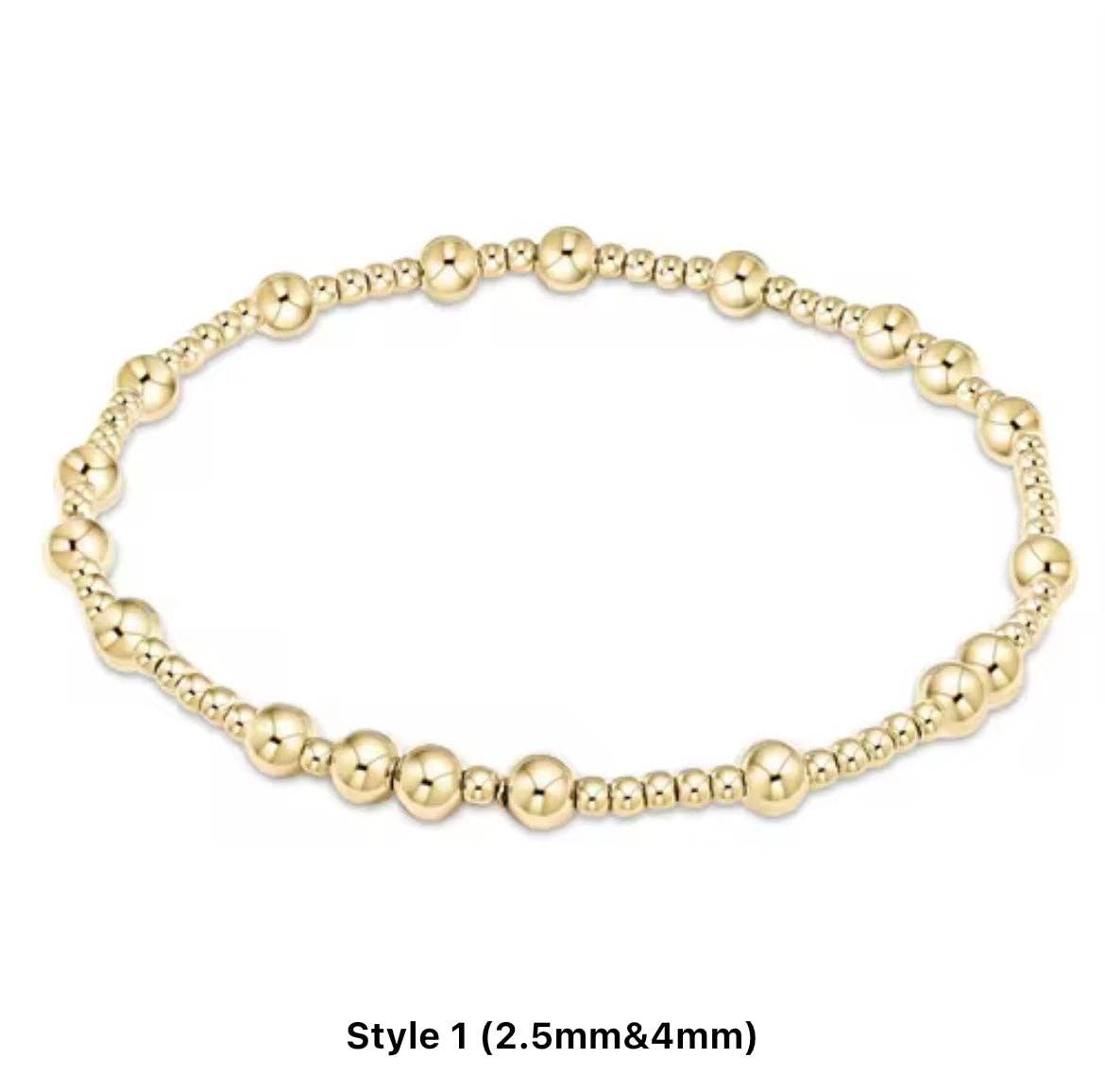 Curated By Suarez - Wholesale Beaded Bracelet - Classic Multi Mixed Beaded Waterproof Non-Tarnish Bracelets5