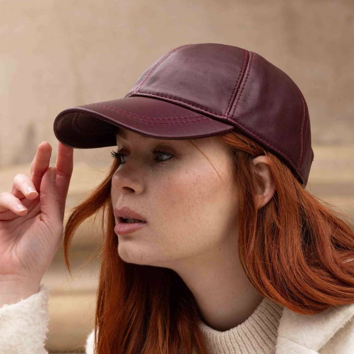 Unisex 100% Leather Cap for wholesale by The Taylor Clothing