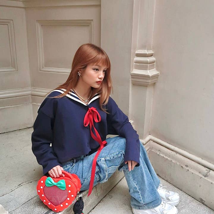 Borah Studio - Wholesale Crossbody Bag - Women's - Mini Strawberry Heart Ita Bag4