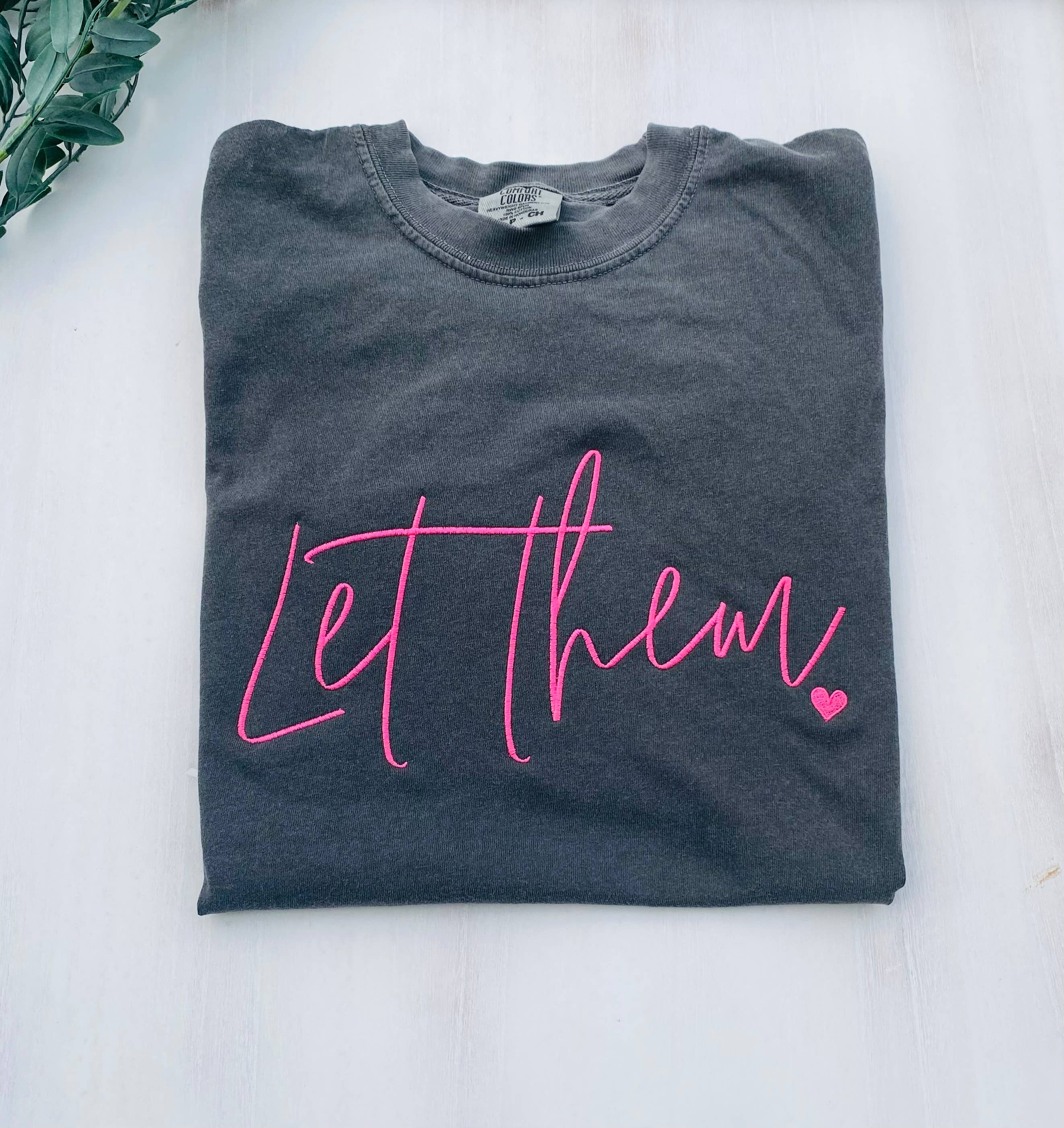 Wandering Wild Boutique - Wholesale T-Shirt - Women's - Embroidered Let Them Tee 1