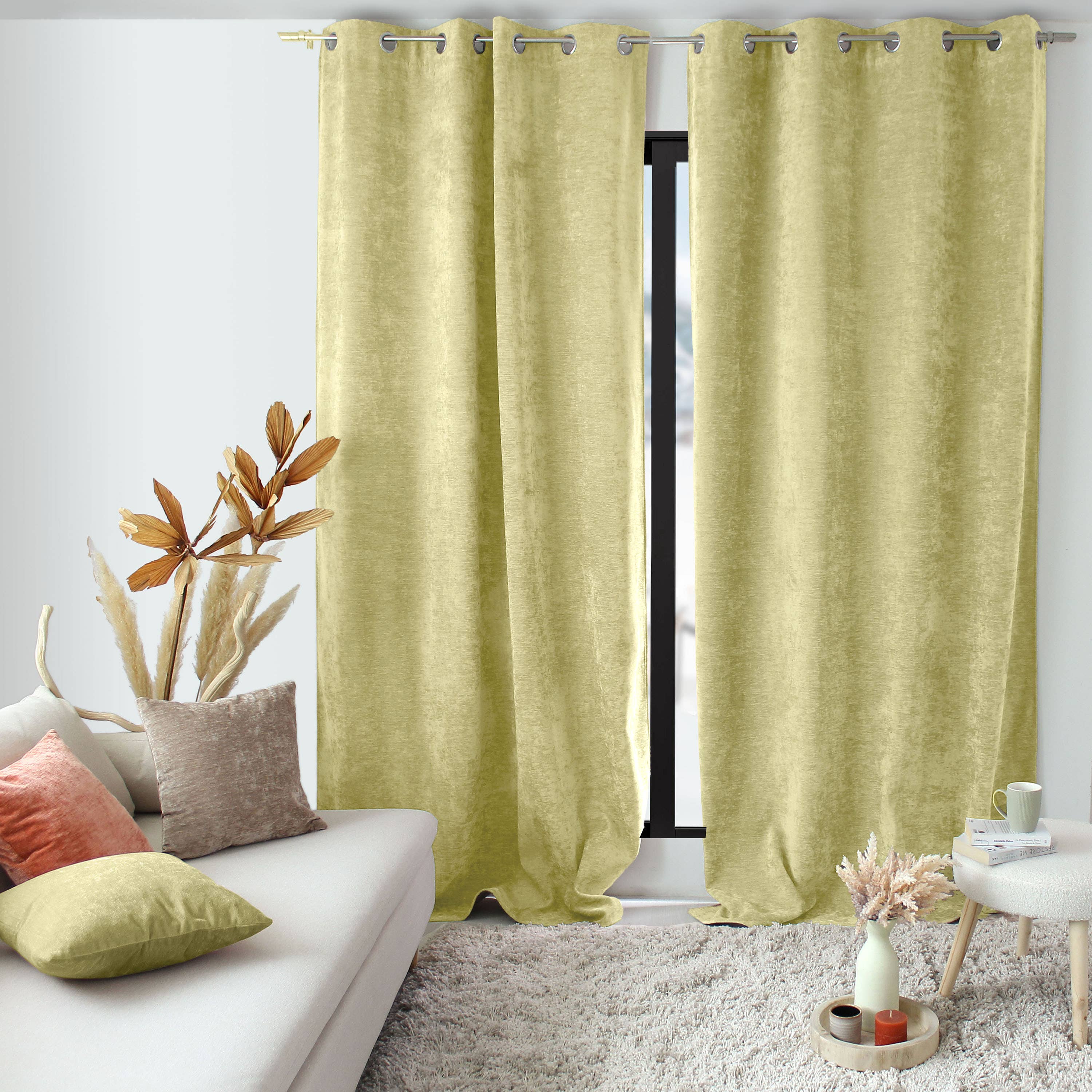 DECOSTARS - CmaDECO - Wholesale Curtain - Thermal Curtain with Eyelets, 140x260cm, Velvet8