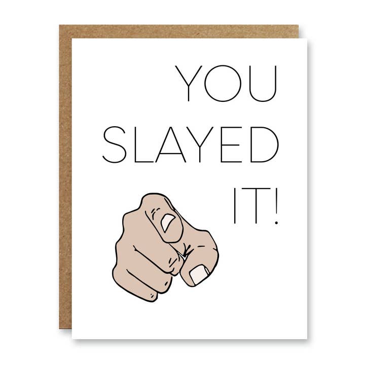 Slayed It Card for wholesale by Boo To You