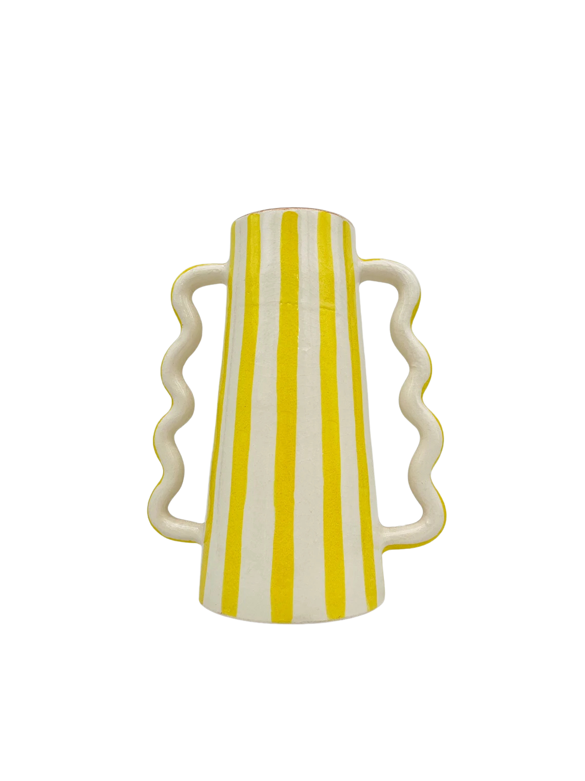 LeBazare - Wholesale Pitcher - Pichet en céramique peint à la main – Couleurs et rayures blanches (1L)7