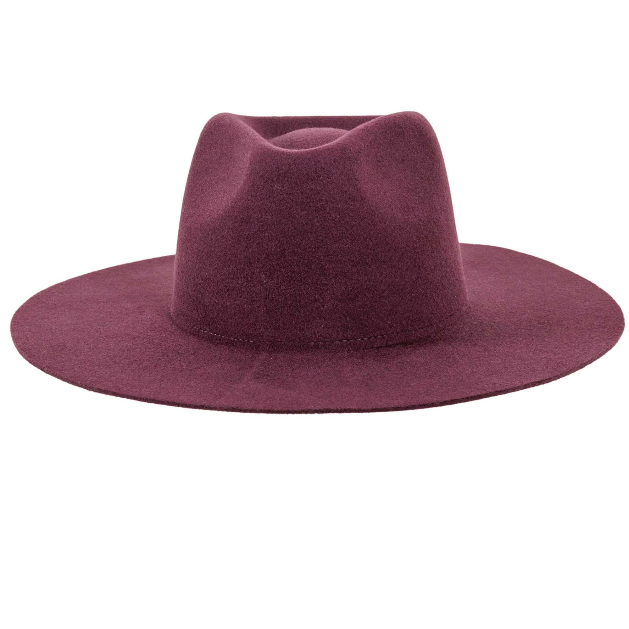 American Hat Makers - Wholesale Fedora - Uniseks - 100% wollen vilten hoed met platte rand - Stijl Rancher30