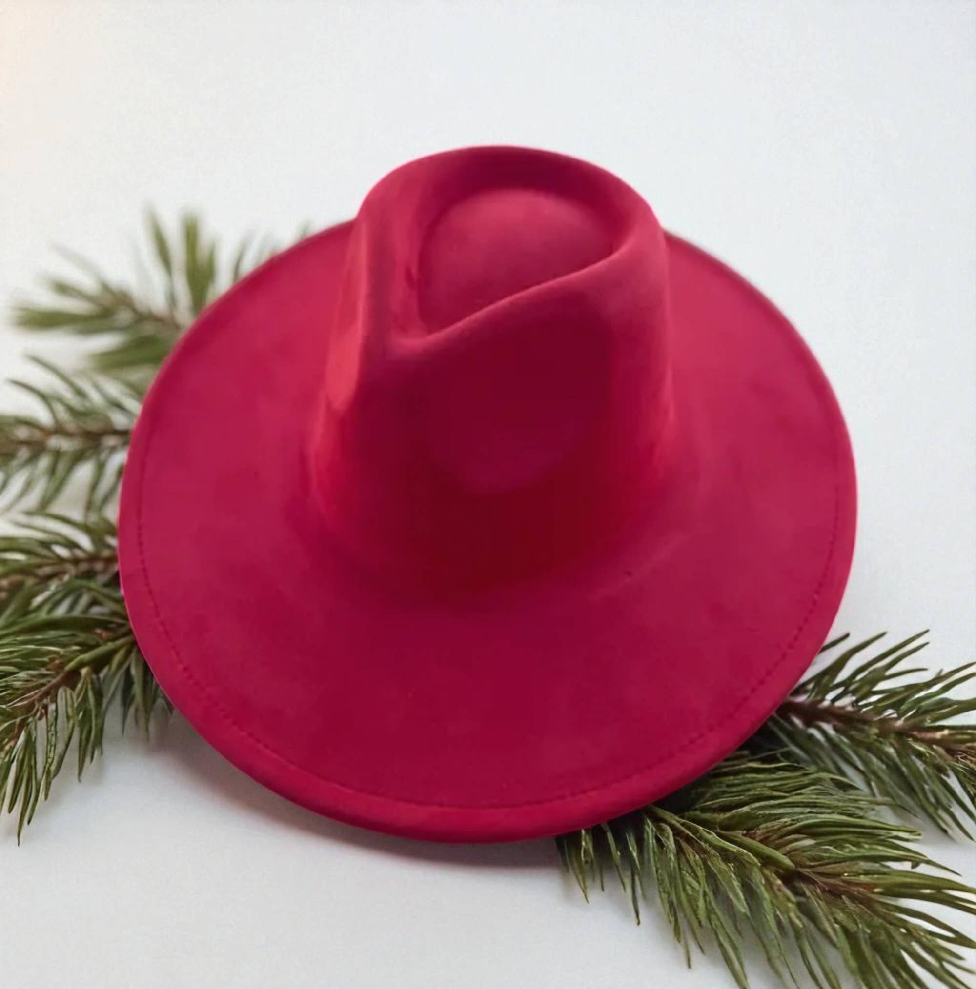 Bella Betty - Wholesale Fedora - Unisex - Vegan Suede Wide Brim Rancher Hat 12