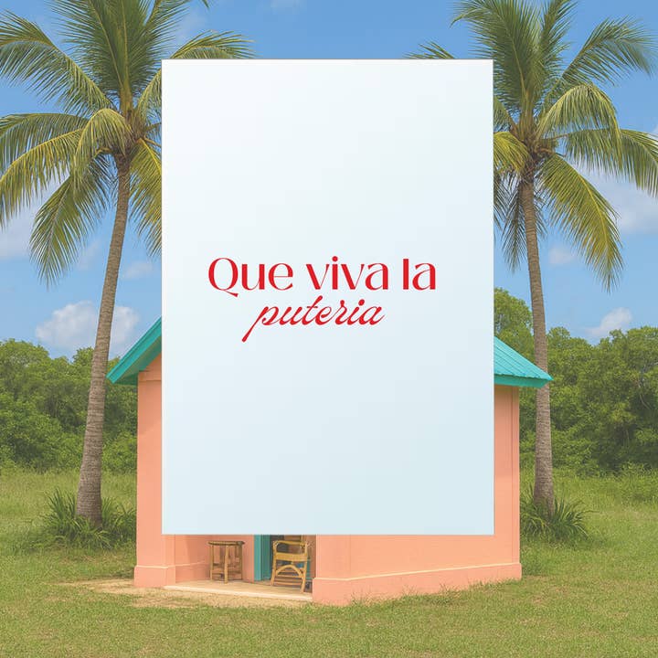 Spejl Que viva le puteria - Bad Bunny for engroshandel hos Atelier Circé