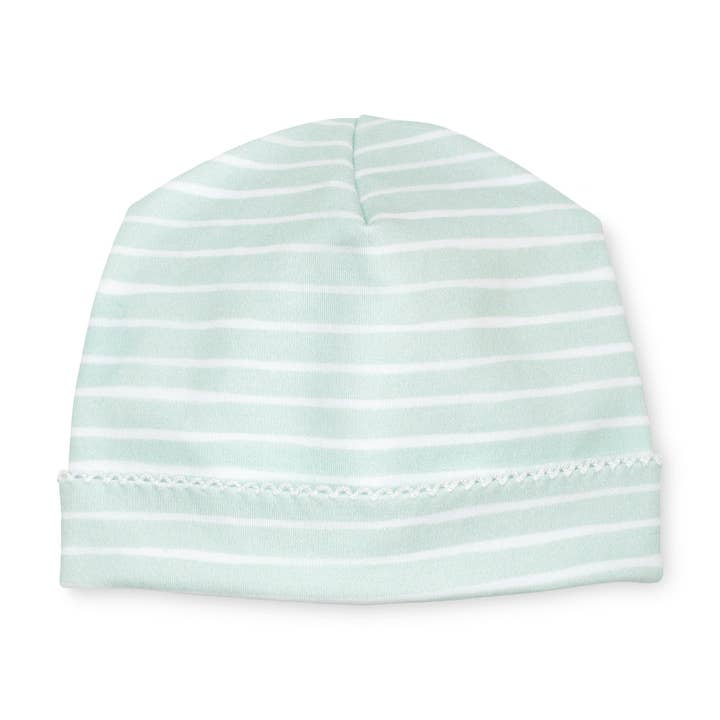 Lavender Bow - Wholesale Newborn/Knit Hat - Baby - Sage Stripe Hat