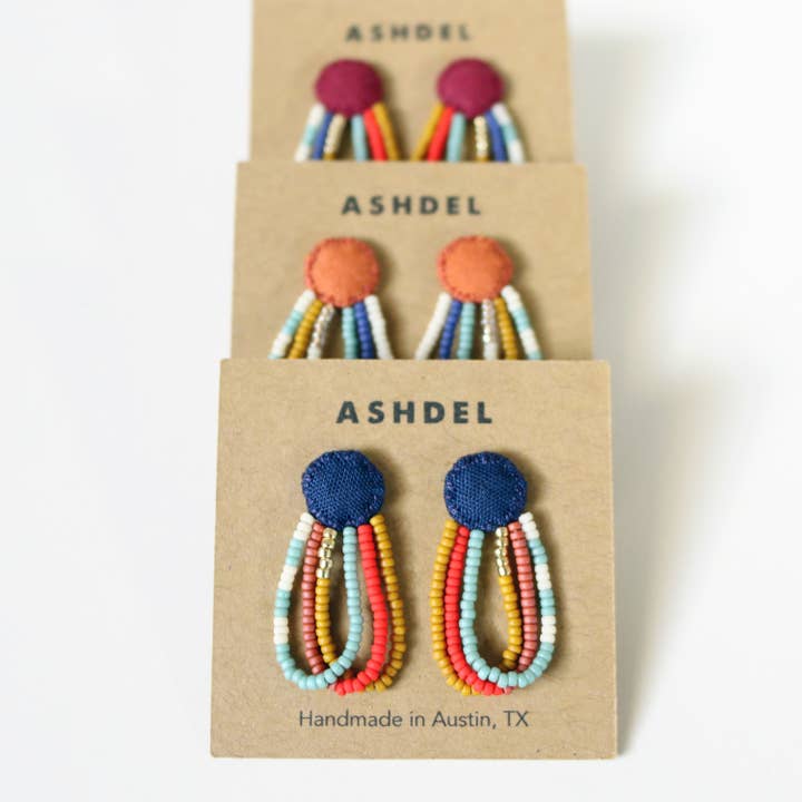 ashdel – wholesale Dangle earrings – Loop Drop Studs3