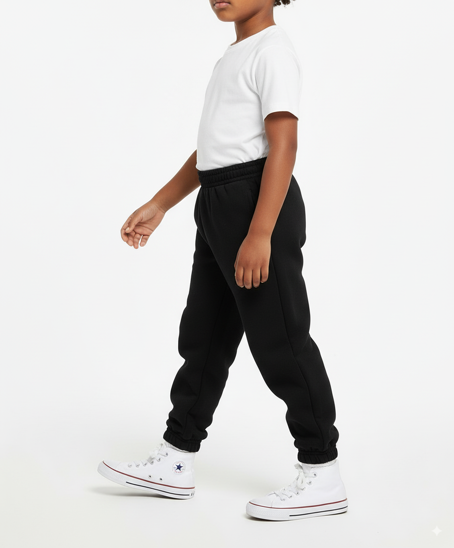 Unisex Fleece Sweatpants Black 2/3-16 for wholesale on Faire3