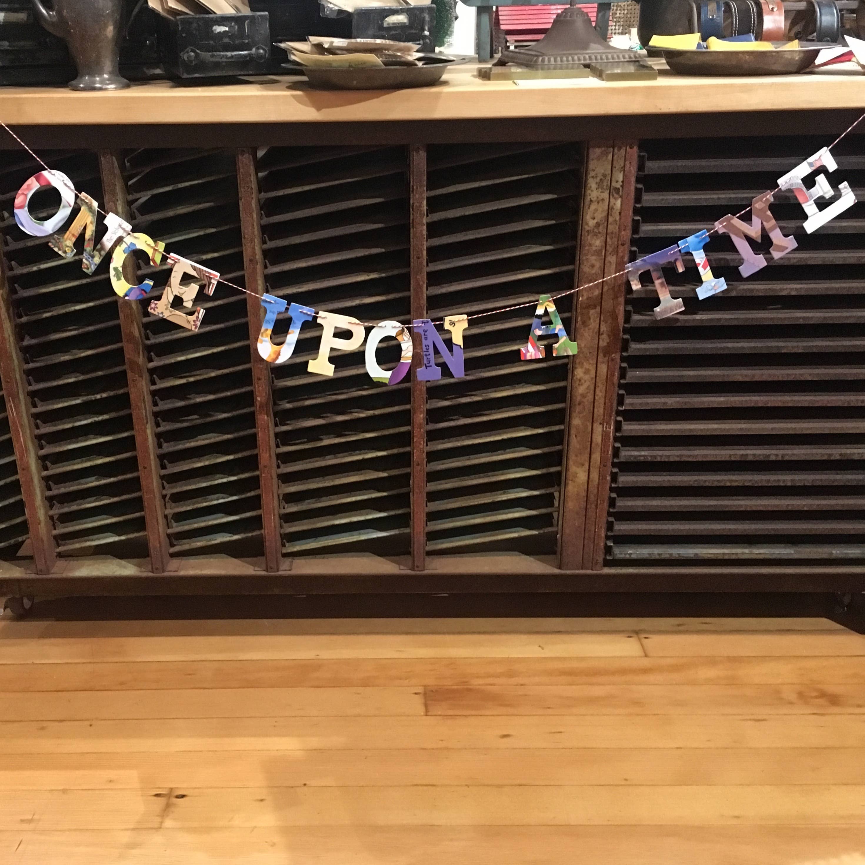 Attic Journals - Vente Fanion/guirlande - Guirlandes de mots - IL ÉTAIT UNE FOIS6