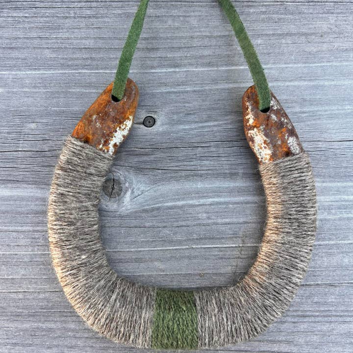 Bear + Scout - Wholesale Sculpture - Up-cycled LUCKY horseshoes