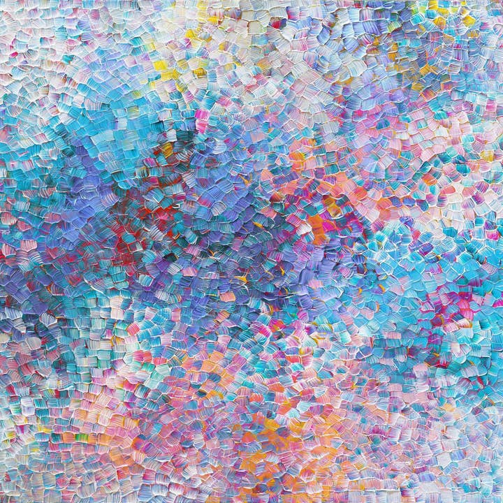 Ingrid and Ching - Wholesale Art Print - SURROUNDED BY THIS BIG BLUE -GICLEE FINE ART UNFRAMED PRINT1