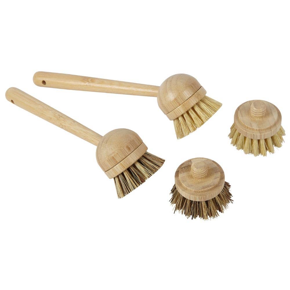 Re:gn – wholesale Cleaning brush – Modular Bamboo Dish Brush with Replaceable Heads – Sisal & Coconut Bristles2