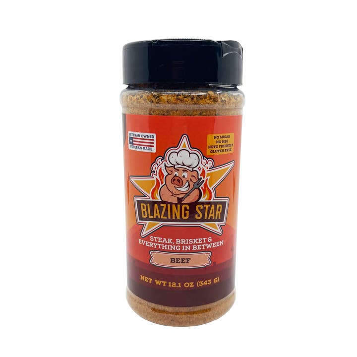 Blazing Star Beef Rub & Seasoning for wholesale by Blazing Star BBQ