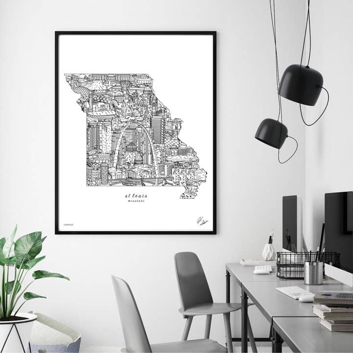 Townsville Art – Großhandel Kunstdruck – St. Louis Missouri Wanddekor1