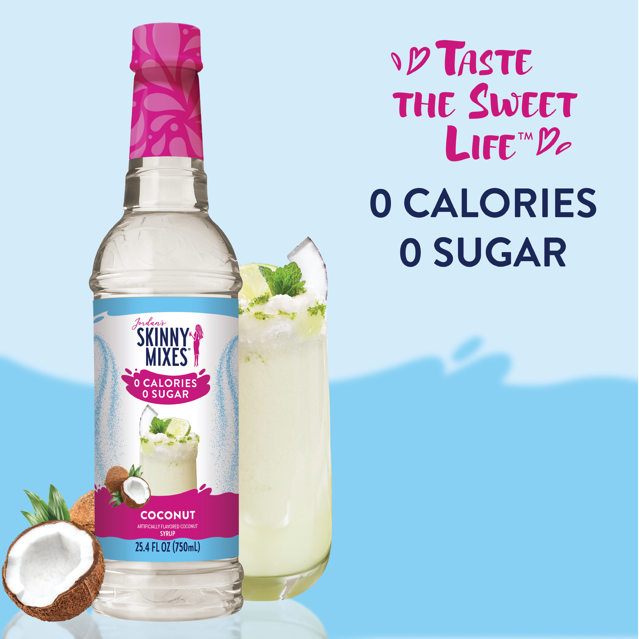 Jordan's Skinny Mixes - Wholesale Cocktail Mix/Syrup - Sugar Free Coconut Syrup2