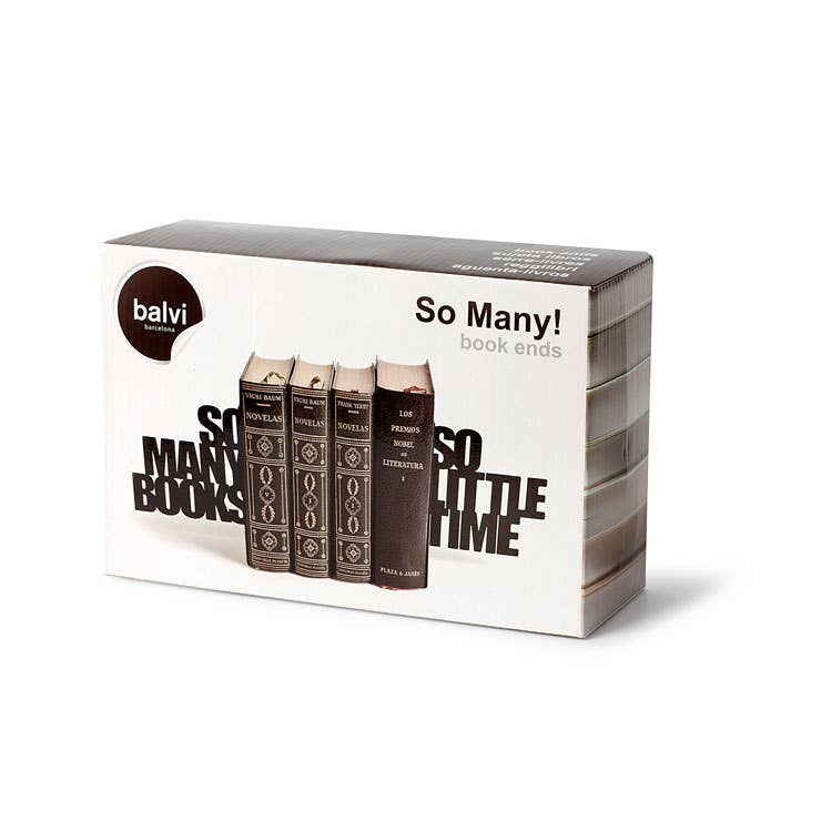 Balvi – Großhandel Buchstütze – Balvi Buchstütze „So many books“ aus schwarzem Metall1