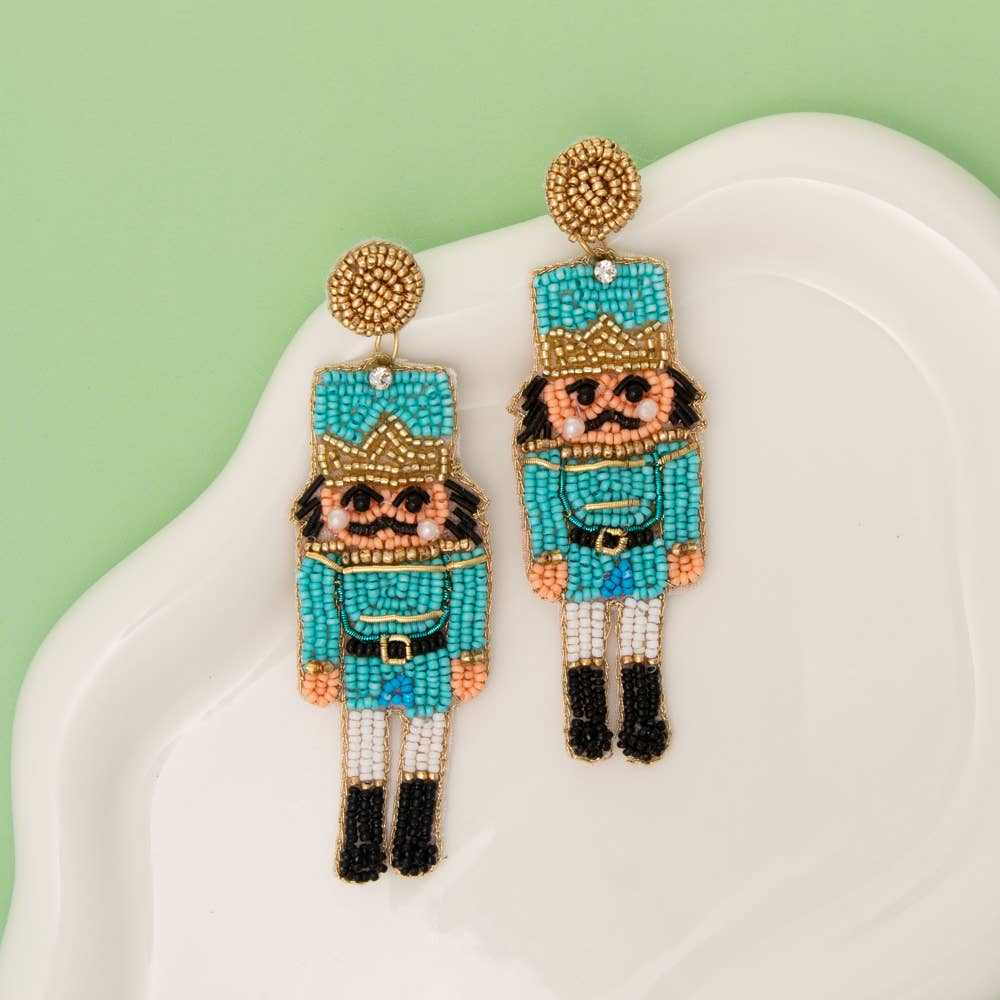 SP Sophia Collection - Wholesale Dangle Earrings - Nutcracker Seed Beaded Dangle Earrings3