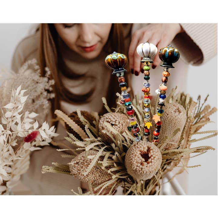 Sea of Bliss Shop - Wholesale Garden/Lawn Stake - Pumpkin Fairy Garden Stakes13