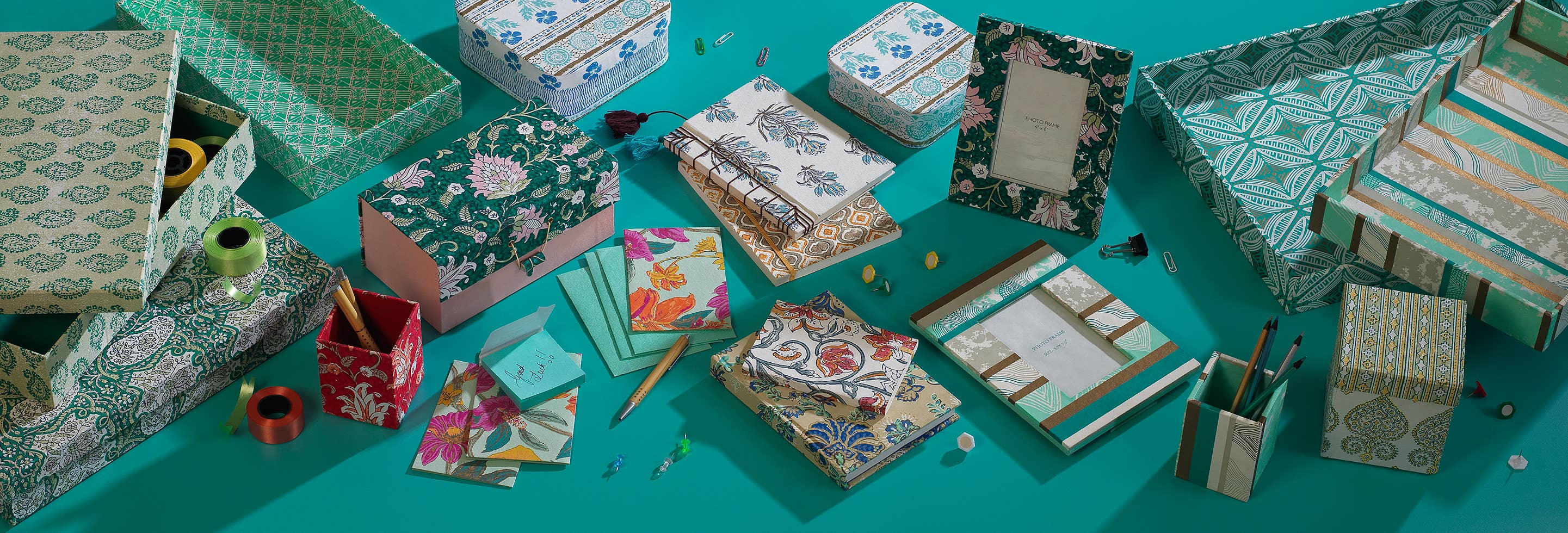 ExpoBazaar - Wholesale Notebook - Notebooks | Handmade Paper Floral Notebooks | Set of 66