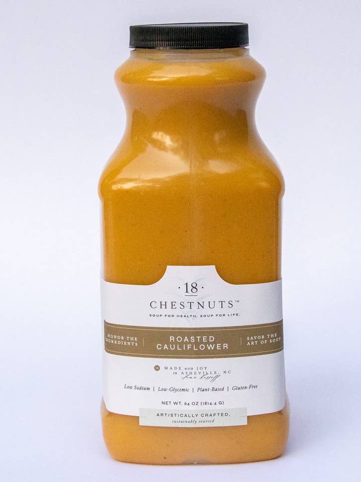 18 Chestnuts Roasted Cauliflower Soup 64 oz for wholesale by 18 Chestnuts Soups