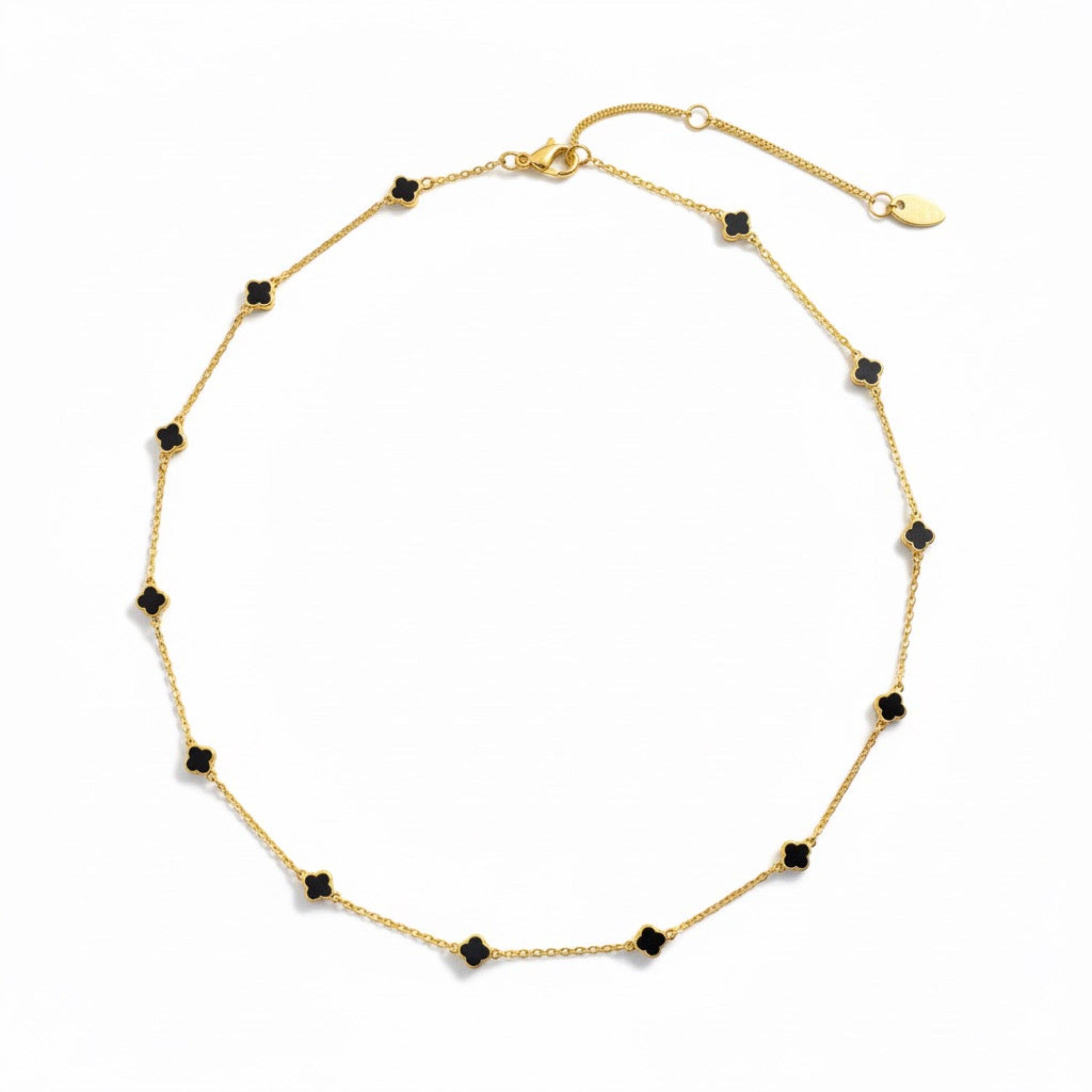 Ellison+Young - Wholesale Pendant/Charm Necklace - Petite Colored Clover Necklace8