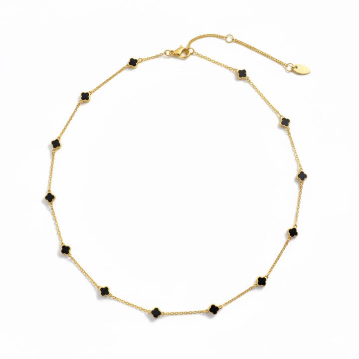 Ellison+Young - Wholesale Pendant/Charm Necklace - Petite Colored Clover Necklace8