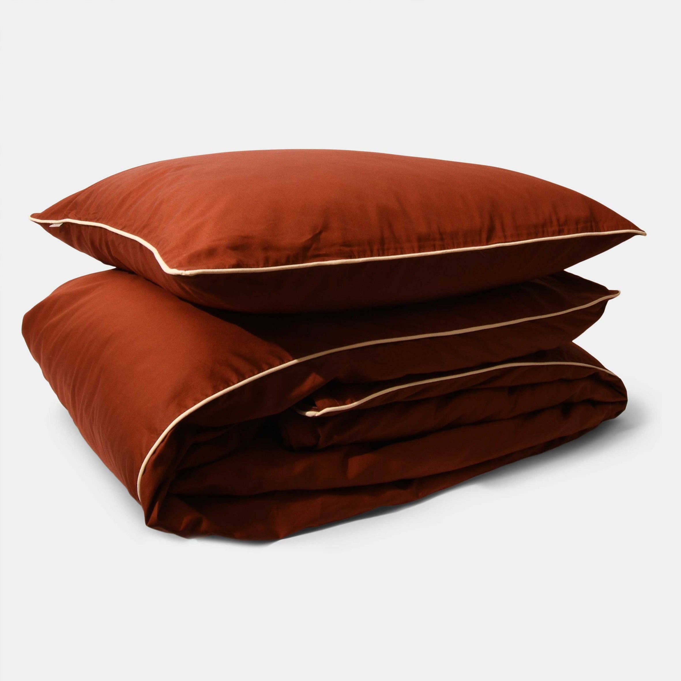 HOMEHAGEN - Wholesale Bedding Set - Cotton percale Bedding set- Brandy brown1