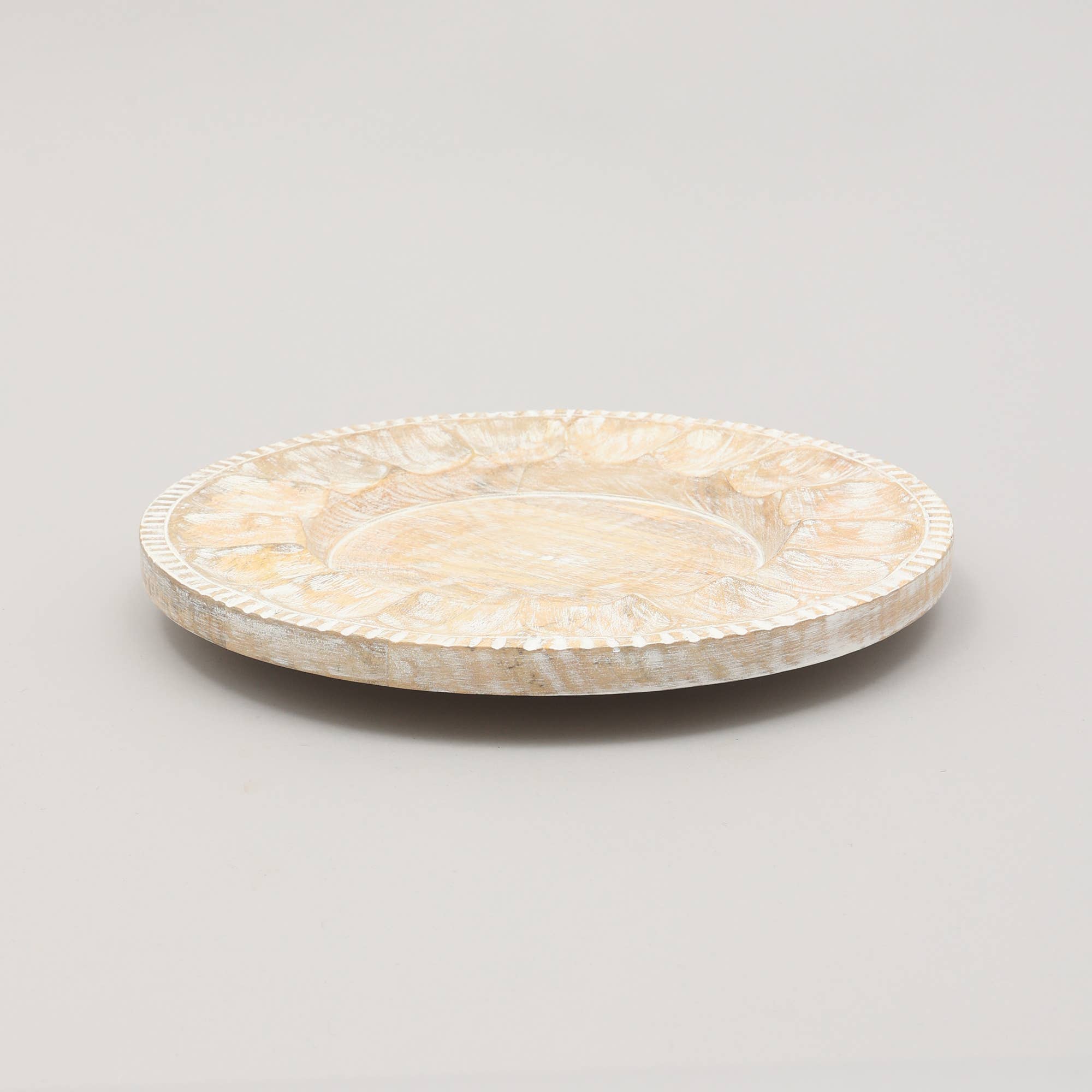 ExpoBazaar - Wholesale Dinner Plate - Wood Charger Plate | Handmade 13" Artisan Wooden Tableware2