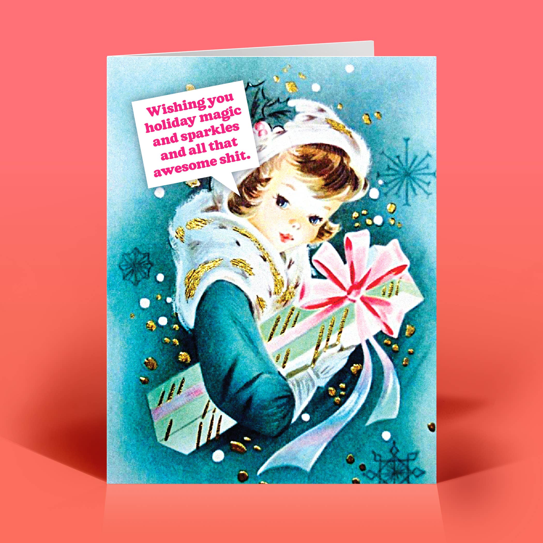 The Raccoon Society - Wholesale Christmas Card - Awesome Shit Holiday Card0