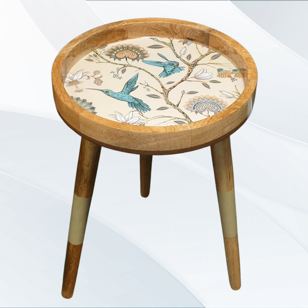 Hartsmede - Wholesale Side Table - Handmade Side Table Removable Legs Hummingbird Tray Table28