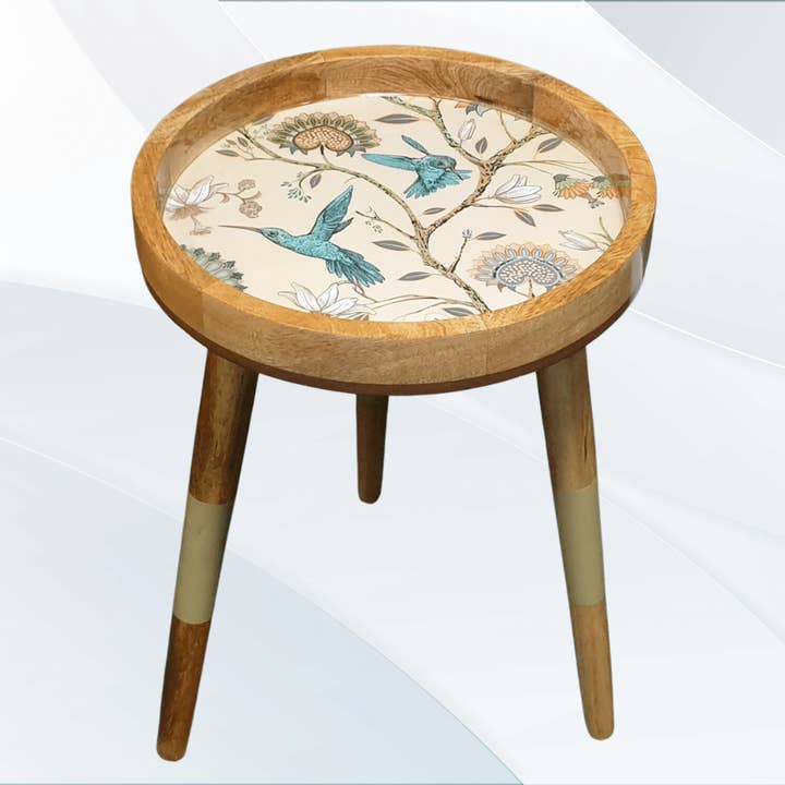 Hartsmede - Wholesale Side Table - Handmade Side Table Removable Legs Hummingbird Tray Table28