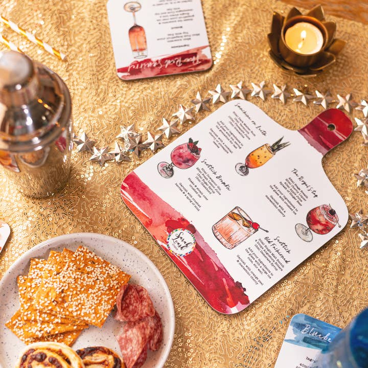 Sarah Leask Studio - Wholesale Cutting Board - Signature Scottish Cocktail Mini Chopping Board3