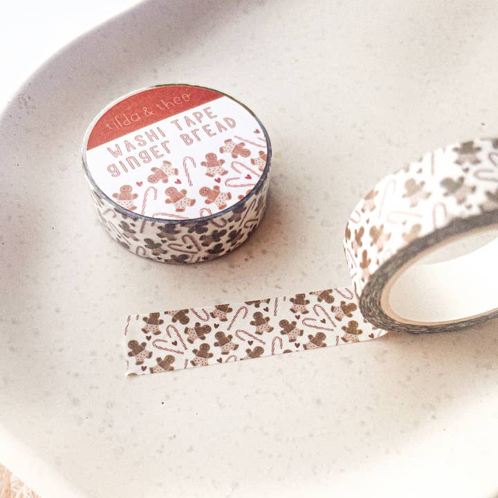 Tilda&Theo - Wholesale Washi Tape - Washi tape gingerbread Christmas - masking tape2
