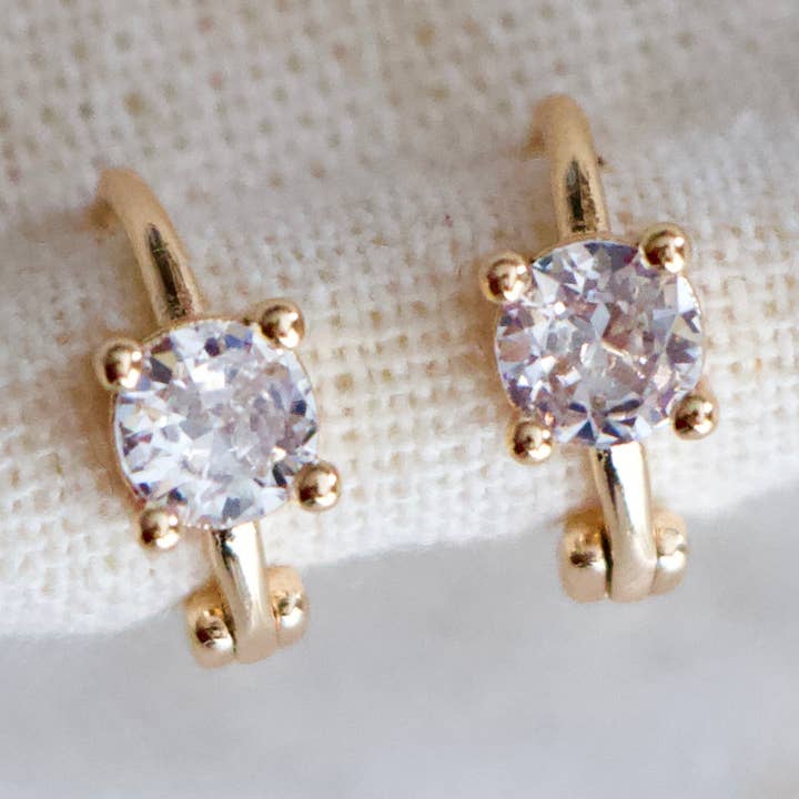 Mesa Blue - Vendita all'ingrosso Orecchini a cerchietto - Orecchini a cerchio Mini CZ Huggie0