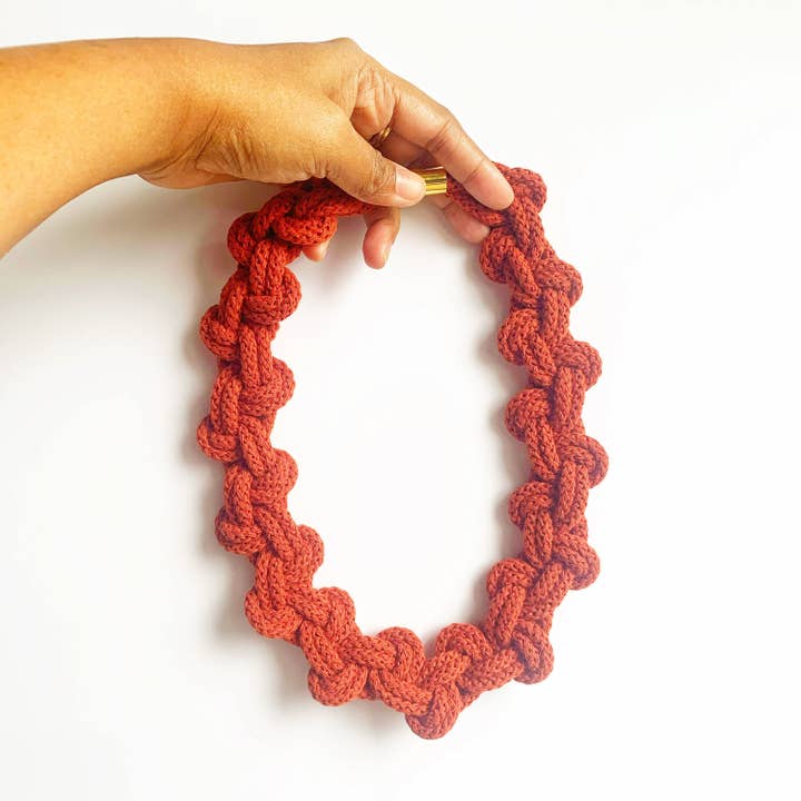 Handmade by Tinni - Wholesale Woven Necklace - The Lilly Necklace - Organic Cotton Rope Necklaces