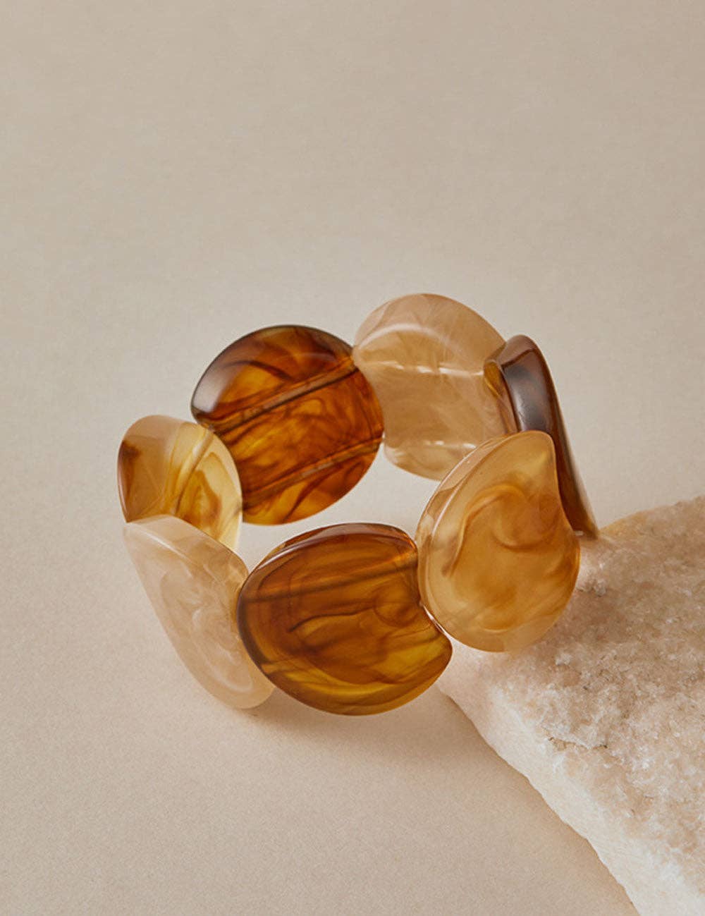 Dipped Shop - Wholesale Bangle Bracelet - Trendy Irregular Texture Acrylic Bangle Bracelet DP25E7679