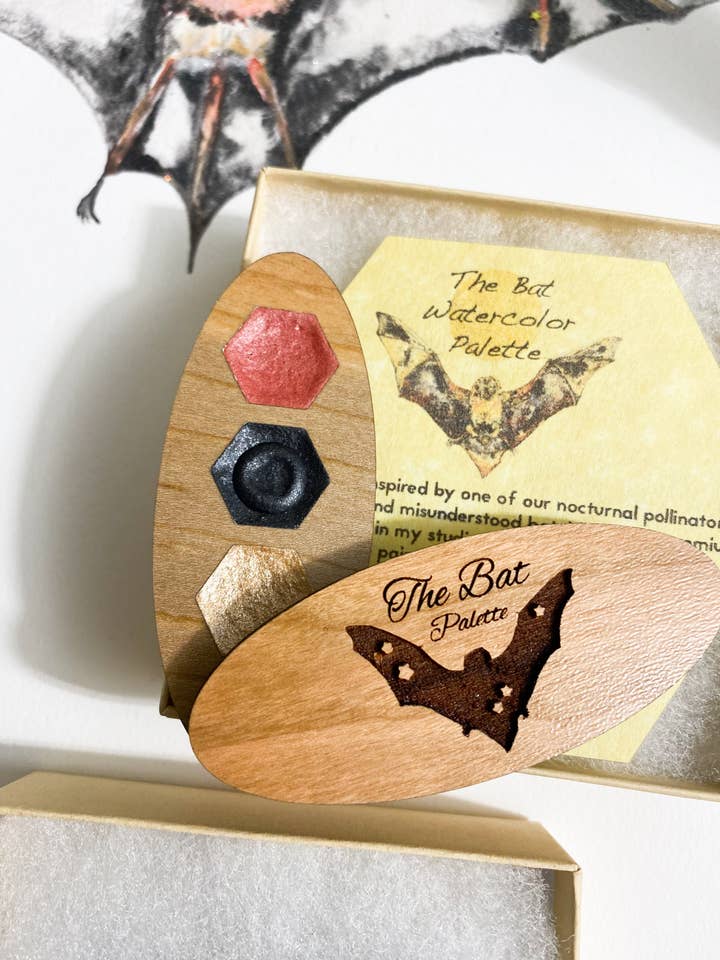 Die Fledermaus-Aquarell-Palette/Künstlerbedarf für den Großhandel von Alexa K