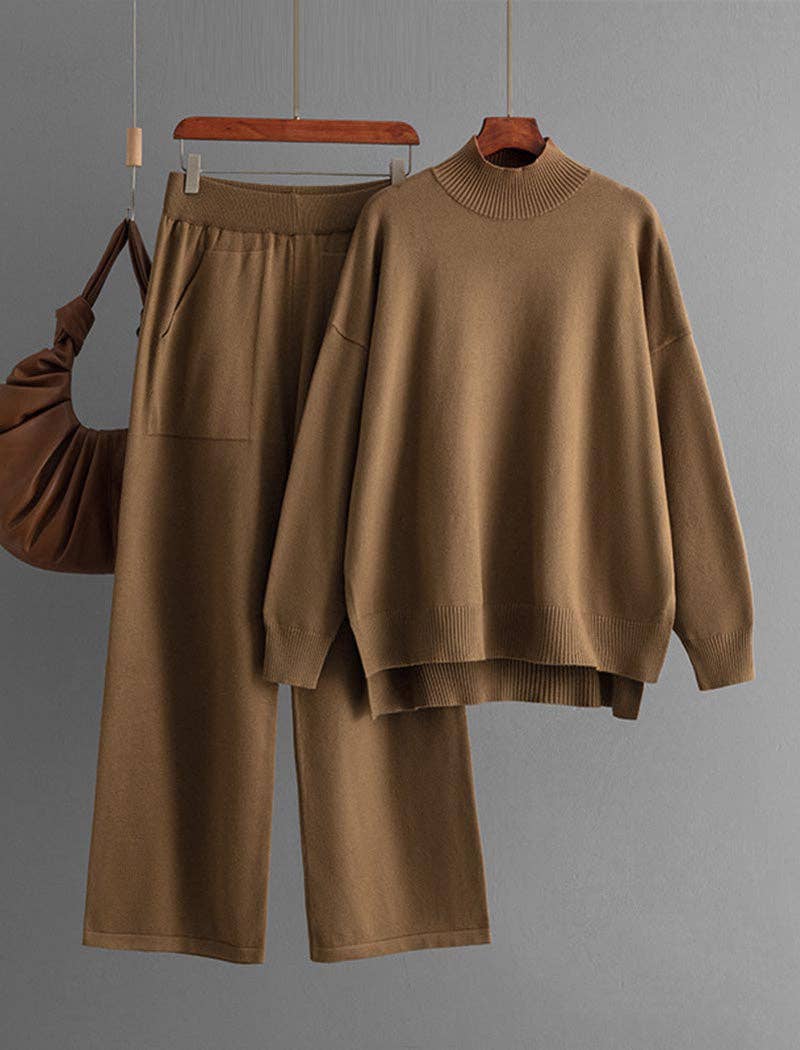 safistyle - Wholesale Lounge Set - Women's - Knitted Top and Pants Set0