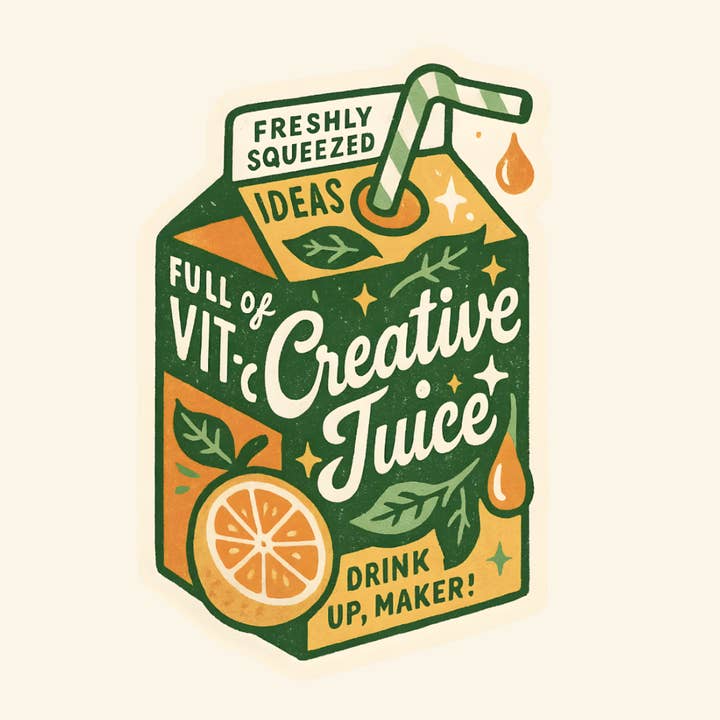 inviting affairs paperie – Engroshandel Klistermærke – Drik op, skaber! Kreativ juice klistermærke