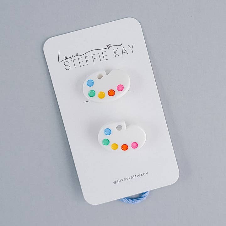 2 Pack Hair Ties | Artist Palettes for wholesale by Love, Steffie Kay