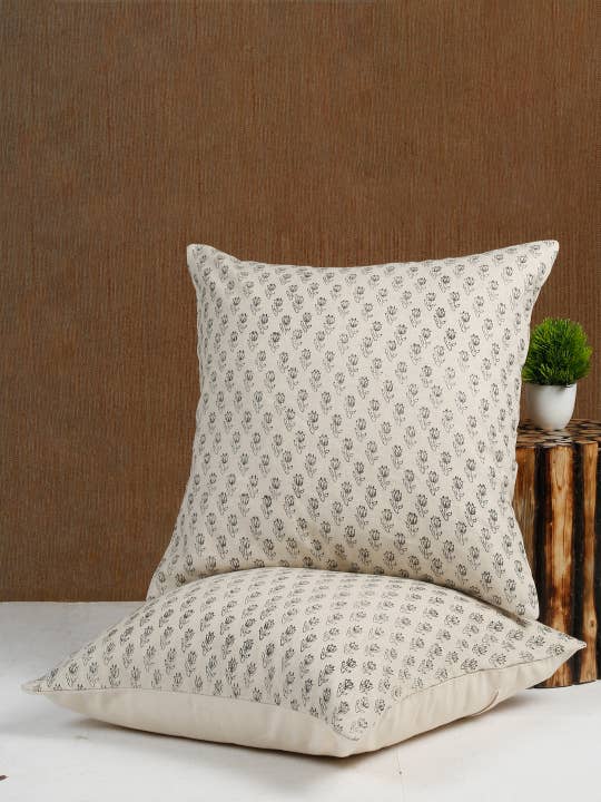 Eyda Homes - Wholesale Throw Pillow Cover - Hand block printed 20X20 pillow cover