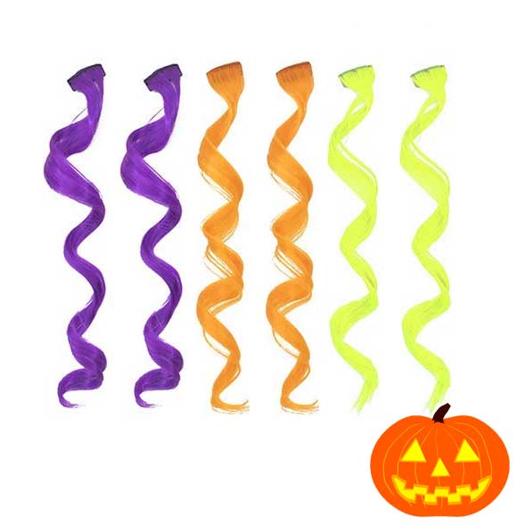 Halloween Curls 6 Pack Clip-in Hair Extensions for wholesale by Magic Manes