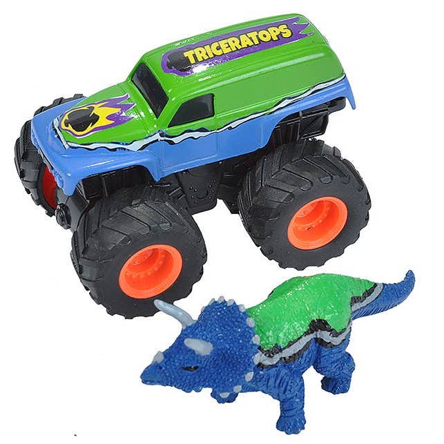Eventyr-Mini Truck Triceratops 4" for engroshandel hos Wild Republic