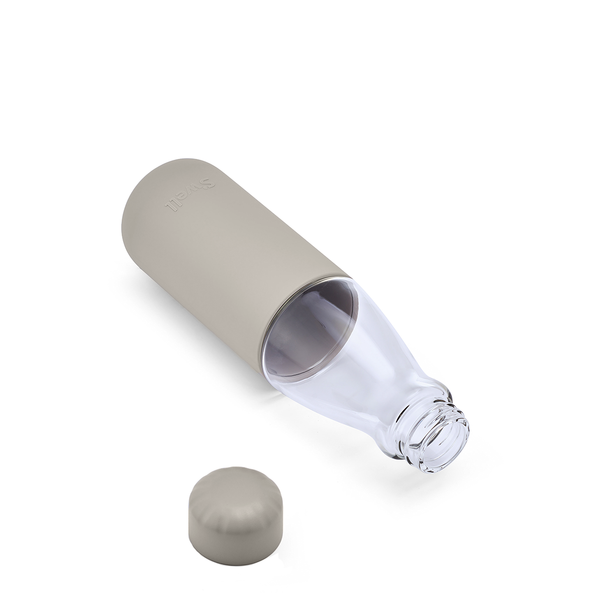 S'well - Wholesale Water Bottle - 18oz Lunar Grey Glass Original Bottle5