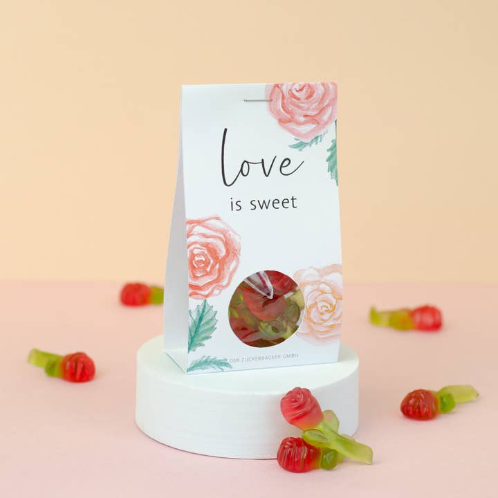 Der Zuckerbäcker - Wholesale Gummy - Snack portion Love is sweet gummy roses gift3