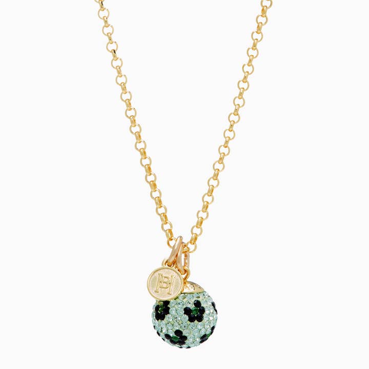 Colgante de collar largo Bright Leopard Sparkle Ball™ para venta al por mayor de Hillberg & Berk