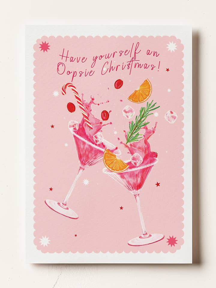 Tenha Um Cartão de Natal Oopsie por atacado de La Plante Carnivore