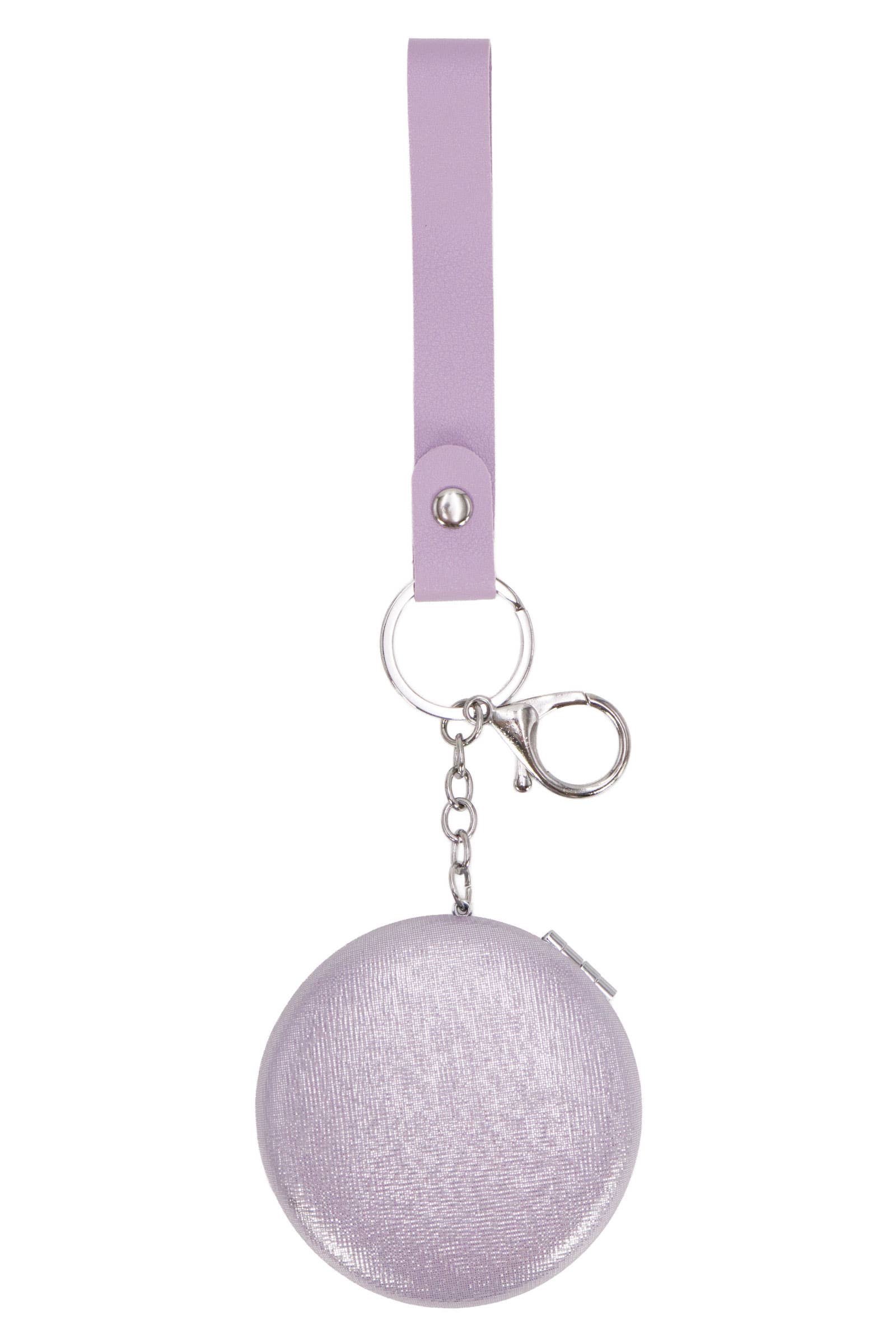 DIVERSE Pärlemorskimrande Macaron Kompakt Spegel Nyckelring för wholesale på Faire9