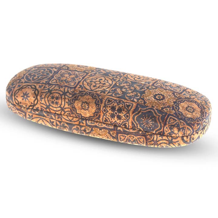 Made By Nami - Vendita all'ingrosso Custodia/supporto per occhiali - Donna - Custodia rigida per occhiali in sughero con decorazioni boho - Design 23